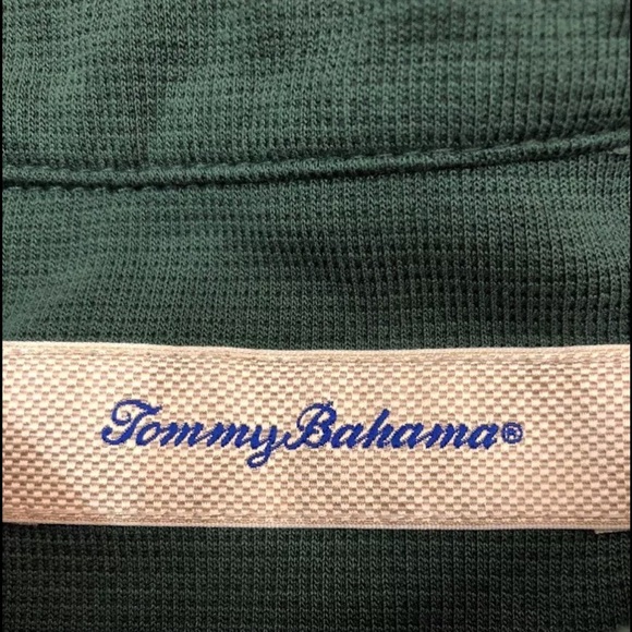 Tommy Bahama Mens Polo Shirt Sz Medium Green - Picture 7 of 8